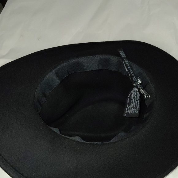 Zara Black Fedora with Silver Accent - Picture 4 of 7